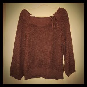 Express Off-The-Shoulder Sweater - Size Small